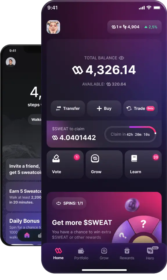 Sweat Wallet App